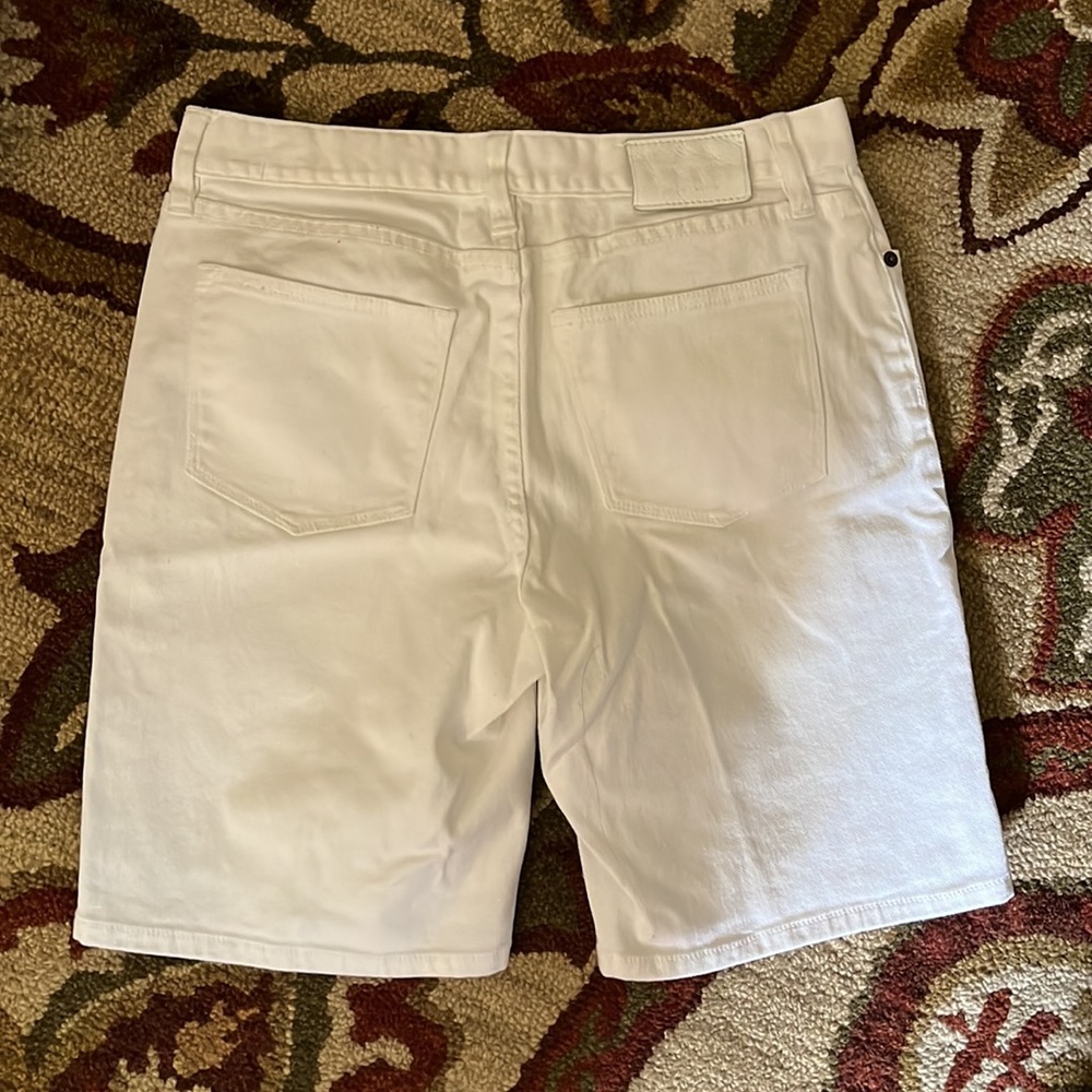 RALPH LAUREN Jeans Co Size 6 White Jean Shorts Stretch 5-Pocket 10" Inseam PREP